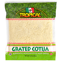 Product package for: Grated Cotija Cheese