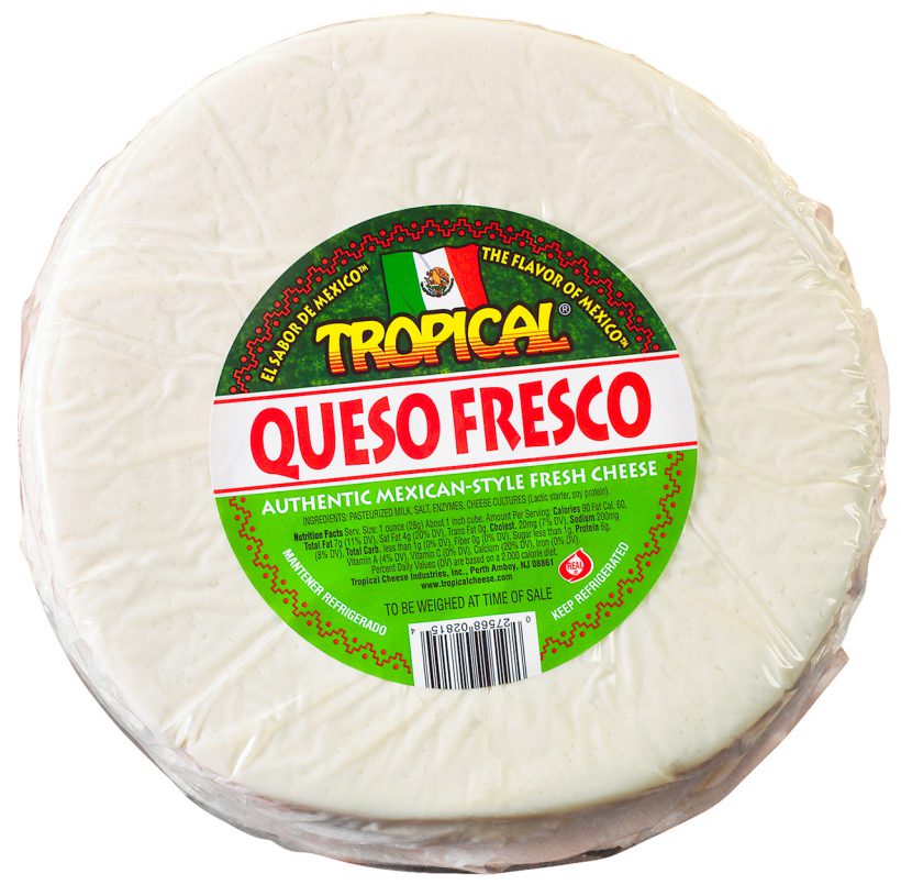 Queso Fresco Mexicano Wheel Tropical Cheese 8877