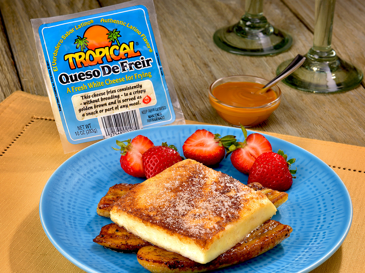 Cinnamon Sugar Crusted Queso De Freir Cartola Tropical Cheese 