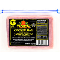 Paquete del producto: Jamón Cocido Rebanado 12oz