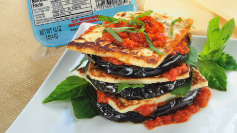 Eggplant Cheese Towers