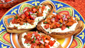 Presentation for recipe: Molletes