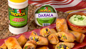 Presentation for recipe: Southwestern Oaxaca Spring Rolls