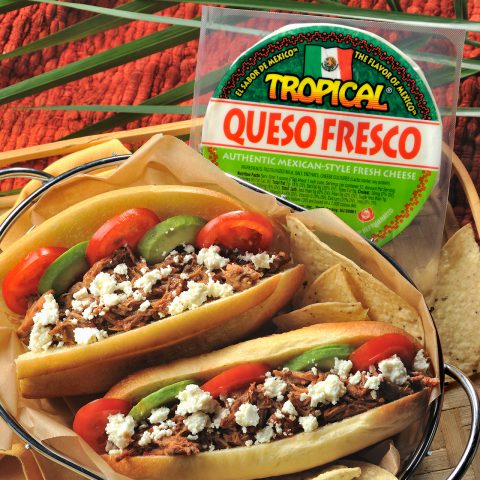 Thumbnail for: Pulled Pork Queso 
Fresco Sandwich