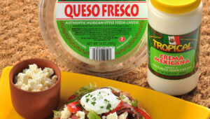 Presentation de la receta: Tostada de Bistec y Queso