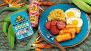 Presentation for recipe: Traditional Dominican Breakfast