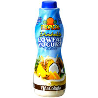 Paquete del producto: Yogur de Piña Colada Bajo en Grasa – Tamaño Familiar