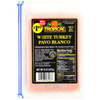 Paquete del producto: Pavo Blanco Rebanado 8oz