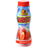 Product package for: Strawberry Energy Drink