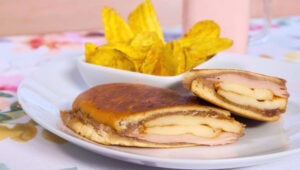 Thumbnail image for: Elena Ruz Sandwich with Queso Frito