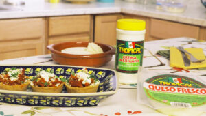 Thumbnail image for: Tamalito Pies with Queso Fresco and Chorizo Mexicano