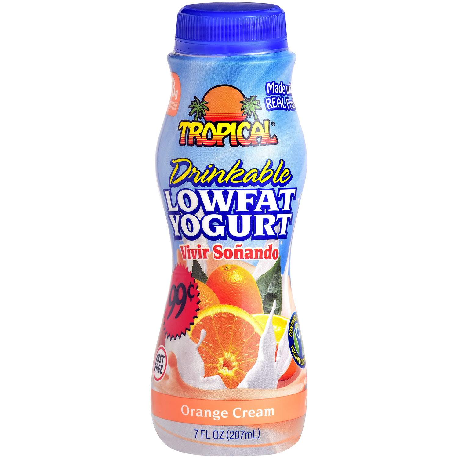 Orange Cream Low-Fat Yogurt - Tropical Cheese