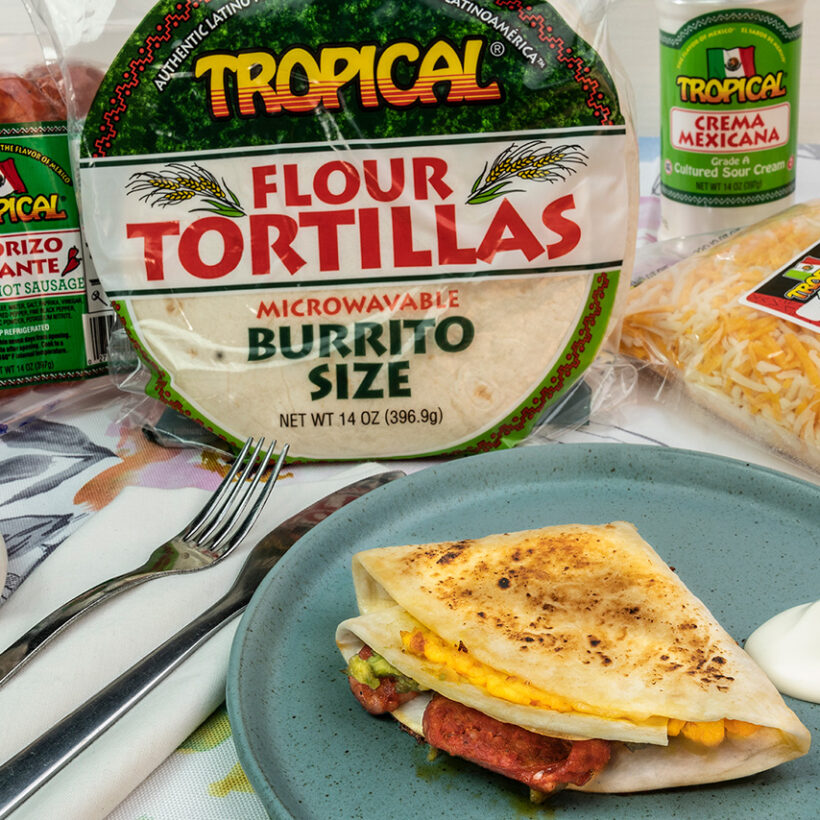 Folded Tortilla Wrap - Tropical Cheese