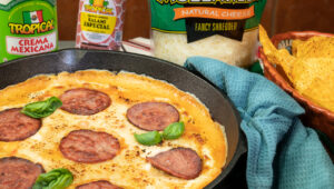 Thumbnail image for: Salami and Cheese Pizza Dip