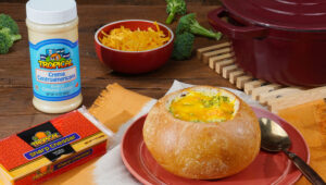 Thumbnail image for: Bread Bowl Broccoli Cheddar Soup