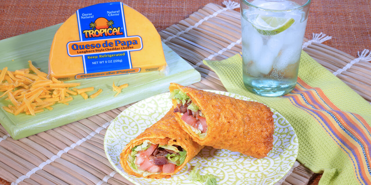 Presentation for recipe: Wrap Keto de Queso